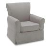 imageDelta Children Benbridge Glider Swivel Rocker Chair Dove Grey with Soft Grey WeltDove Grey With Soft Grey Welt