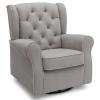imageDelta Children Emerson Upholstered Glider Swivel Rocker Chair Dove Grey with Soft Grey WeltDove Grey With Soft Grey Welt
