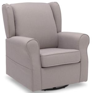 imageDelta Children Reston Nursery Glider Swivel Rocker Chair French GreyFrench Grey