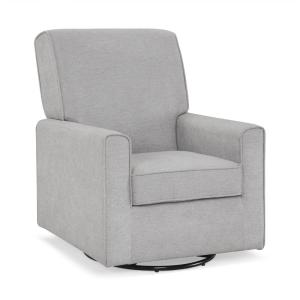 imageDelta Children Sophie Nursery Glider Swivel Chair with LiveSmart Performance Fabric Fabric Light CreamNickel
