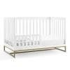 imageDelta Children Jade Changing TableCart White MelamineBronzeBianca WhiteBronze