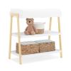 imageDelta Children Scout Changing Table  Greenguard Gold Certified Bianca WhiteNaturalBianca WhiteNatural
