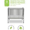 imageDelta Children Folding Portable Mini Baby Crib with 15inch Mattress  Greenguard Gold Certified GreyGrey
