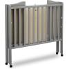 imageDelta Children Folding Portable Mini Baby Crib with 15inch Mattress  Greenguard Gold Certified GreyGrey