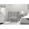 imageDelta Children Folding Portable Mini Baby Crib with 15inch Mattress  Greenguard Gold Certified GreyGrey