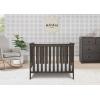 imageSimmons Kids Monterey Mini Crib with Mattress  Greenguard Gold Certified Rustic GrayRustic Gray