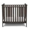 imageSimmons Kids Monterey Mini Crib with Mattress  Greenguard Gold Certified Rustic GrayRustic Gray