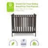imageSimmons Kids Monterey Mini Crib with Mattress  Greenguard Gold Certified Rustic GrayRustic Gray