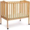 imageDelta Children Folding Portable Mini Baby Crib with 15inch Mattress  Greenguard Gold Certified GreyNatural