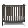 imageSimmons Kids Monterey Mini Crib with Mattress  Greenguard Gold Certified Rustic GrayRustic Gray