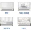 imageDelta Children Hendrix 4in1 Convertible Crib Midnight GreyBronzeBianca WhiteBronze
