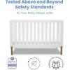 imageDelta Children Hendrix 4in1 Convertible Crib Midnight GreyBronzeBianca WhiteBronze
