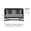 imageDelta Children Tribeca 4in1 Baby Convertible Crib Bianca WhiteNaturalMidnight Grey