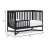 imageDelta Children Tribeca 4in1 Baby Convertible Crib Bianca WhiteNaturalMidnight Grey