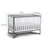 imageDelta Children Tribeca 4in1 Baby Convertible Crib Bianca WhiteNaturalWhiteGrey