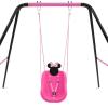 imageNick Jr PAW Patrol 2in1 Outdoor Swing by Delta Children  for Babies and Toddlers  Full Bucket SeatMinnie Mouse