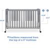 imageSimmons Kids Aria Full Size Portable Folding Crib  Greenguard Gold Certified GreyGrey