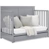 imageSimmons Kids Logan 6in1 Convertible Crib with Underdrawer  Greenguard Gold Certified GreyGrey