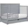 imageSimmons Kids Logan 6in1 Convertible Crib with Underdrawer  Greenguard Gold Certified GreyGrey