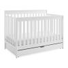 imageDelta Children Mercer 6in1 Convertible Crib with Storage Trundle Greenguard Gold Certified GreyBianca White