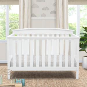 imageDelta Children Gateway 4in1 Convertible Crib  Greenguard Gold Certified GreyWhite 100