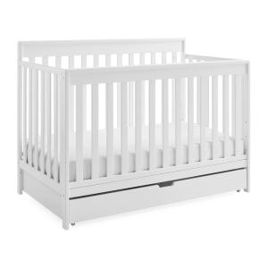 imageDelta Children Mercer 6in1 Convertible Crib with Storage Trundle Greenguard Gold Certified GreyBianca White