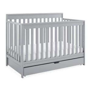 imageDelta Children Mercer 6in1 Convertible Crib with Storage Trundle Greenguard Gold Certified GreyGrey