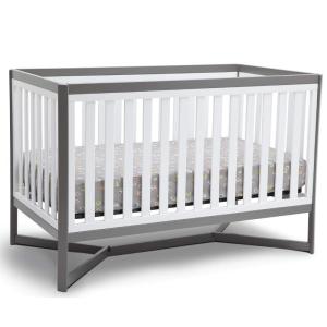 imageDelta Children Tribeca 4in1 Baby Convertible Crib Bianca WhiteNaturalWhiteGrey