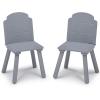 imageDelta Children Finn Table and Chair Set with Storage WhiteGreyWhiteGrey