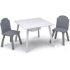 imageDelta Children Finn Table and Chair Set with Storage WhiteGreyWhiteGrey