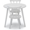 imageDelta Children Homestead Kids Table ampamp 2 Chairs Set  Ideal for Arts ampamp Crafts Greenguard Gold Certified GreyBianca White
