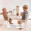 imageDelta Children Homestead Kids Table ampamp 2 Chairs Set  Ideal for Arts ampamp Crafts Greenguard Gold Certified GreyBianca White