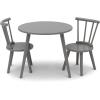 imageDelta Children Homestead Kids Table ampamp 2 Chairs Set  Ideal for Arts ampamp Crafts Greenguard Gold Certified GreyGrey
