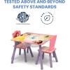 imageDelta Children Kids Table and Chair Set with Storage 2 Chairs Included  Ideal for Arts ampamp Crafts Snack Time Homeschooling Homework ampamp More Disney PrincessDisney Princess
