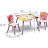imageDelta Children Kids Table and Chair Set with Storage 2 Chairs Included  Ideal for Arts ampamp Crafts Snack Time Homeschooling Homework ampamp More Disney PrincessDisney Princess