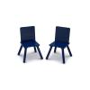 imageDelta Children Kids Table and Chair Set with Storage 2 Chairs Included GreyBlueGreyBlue
