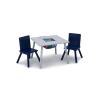 imageDelta Children Kids Table and Chair Set with Storage 2 Chairs Included GreyBlueGreyBlue