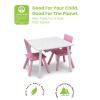 imageDelta Children Kids Table and Chair Set with Storage 2 Chairs Included GreyBlueWhitePink