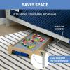 imageDelta Children Play N Store Building Bricks Play Table with 100 Play Bricks Included  Large Brick Plate Compatible with Lego MegaBlocks ampamp More  Legs Fold for Easy Under Bed Storage Grey