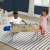 imageDelta Children Play N Store Building Bricks Play Table with 100 Play Bricks Included  Large Brick Plate Compatible with Lego MegaBlocks ampamp More  Legs Fold for Easy Under Bed Storage Grey