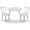 imageDelta Children Homestead Kids Table ampamp 2 Chairs Set  Ideal for Arts ampamp Crafts Greenguard Gold Certified GreyBianca White