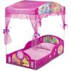 imageDelta Children  Disney Princess Plastic Sleep and Play Toddler Bed with Canopy Pink