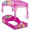 imageDelta Children  Disney Princess Plastic Sleep and Play Toddler Bed with Canopy Pink