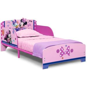 imageDelta Children  Disney Minnie Mouse Wood and Metal Toddler Bed PinkMinnie Mouse