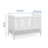 imageDelta Children Saint 4in1 Convertible Crib  Greenguard Gold Certified Bianca WhiteBianca White