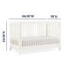 imageDelta Children babyGap Wren 4in1 Convertible Crib Greenguard Gold Certified Antique WhiteAntique White