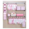 imageDelta Children Nursery Storage 48 Piece Set  Easy StorageOrganization Solution  Keeps Bedroom Nursery ampamp Closet Clean BeigeBarely Pink
