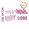 imageDelta Children Nursery Storage 48 Piece Set  Easy StorageOrganization Solution  Keeps Bedroom Nursery ampamp Closet Clean BeigeBarely Pink