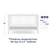 imageGAP babyGap Charlie 6in1 Convertible Crib  Greenguard Gold Certified Bianca WhiteBianca White