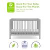 imageGAP babyGap Charlie 6in1 Convertible Crib  Greenguard Gold Certified Bianca WhiteGrey